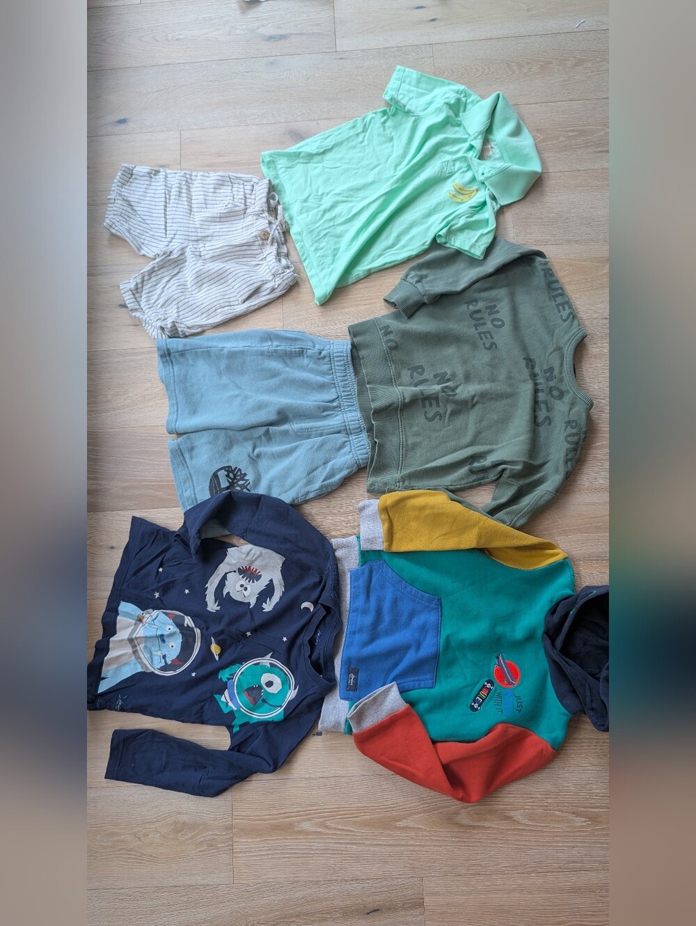 Bundle All Size 6 Boys Mixed Tops and Shorts- Joules, Zara, Timberland, Target